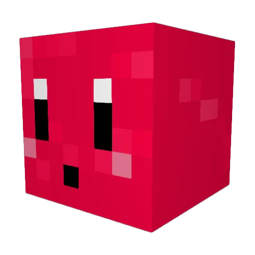 poctobe Minecraft avatar head, 3D render