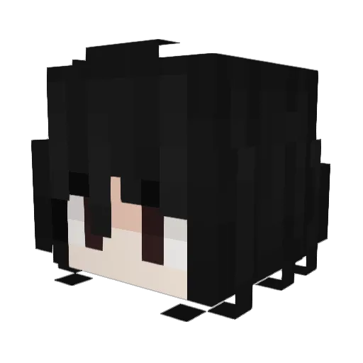 pocztowka Minecraft avatar head, 3D render