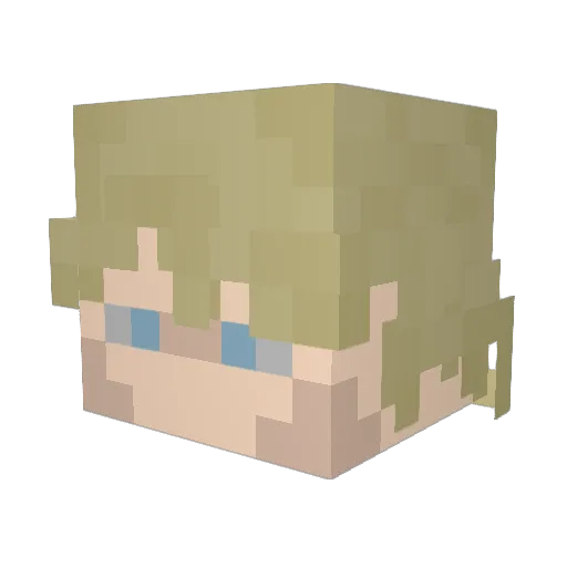 podaro4ek1 Minecraft avatar head, 3D render