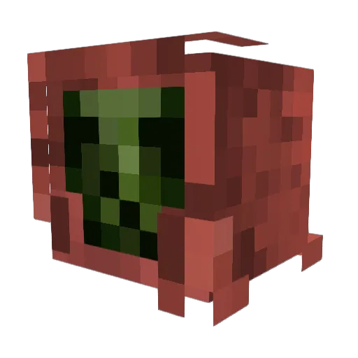 poddersrock Minecraft avatar head, 3D render