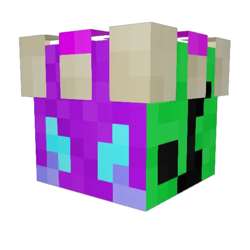 poddles210 Minecraft avatar head, 3D render