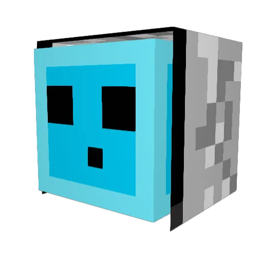 podgie Minecraft avatar head, 3D render