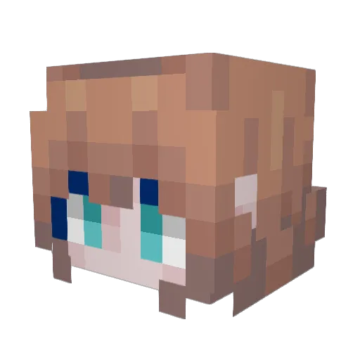 podpivko1337 Minecraft avatar head, 3D render