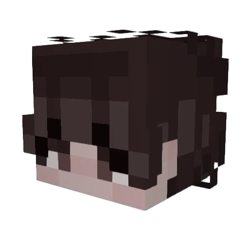 podushe4kaa Minecraft avatar head, 3D render