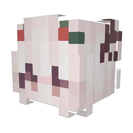 poeky1 Minecraft avatar head, 3D render