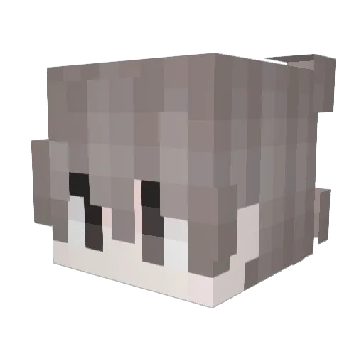 poemat Minecraft avatar head, 3D render