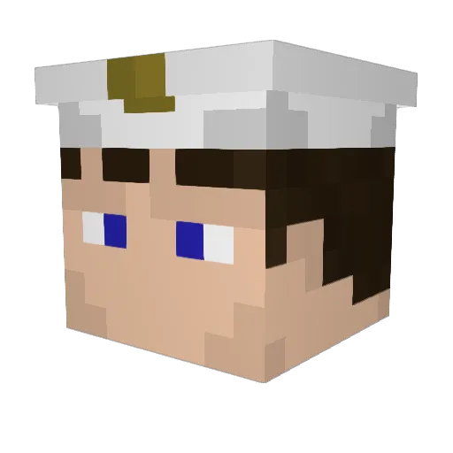 poezdo4k Minecraft avatar head, 3D render