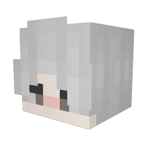 pogchamper_ Minecraft avatar head, 3D render