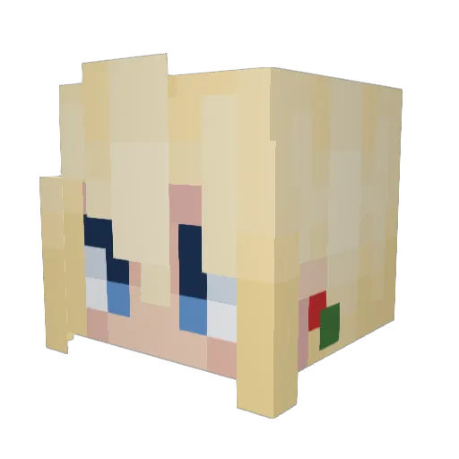 pogerbrindle Minecraft avatar head, 3D render