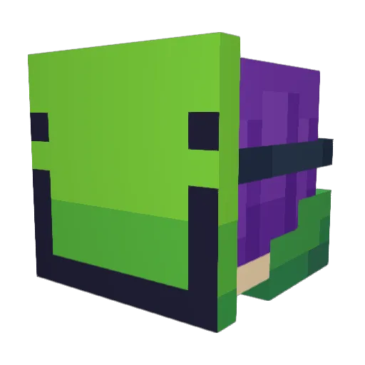 pogforlive Minecraft avatar head, 3D render