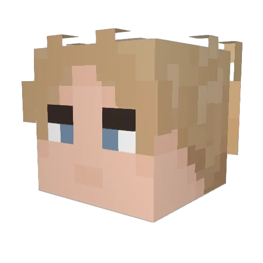 poggersforlife1 Minecraft avatar head, 3D render