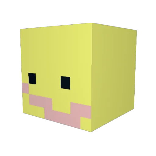 poggesr Minecraft avatar head, 3D render