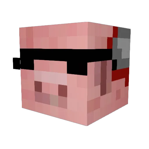 poginatorr Minecraft avatar head, 3D render
