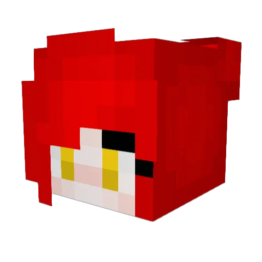 pogokl Minecraft avatar head, 3D render