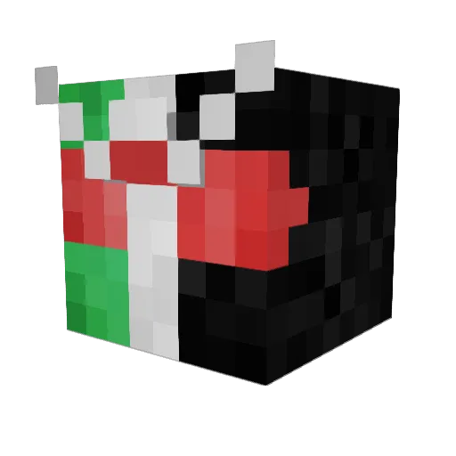pogomi3 Minecraft avatar head, 3D render