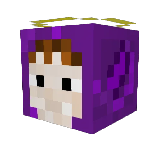 poifiri Minecraft avatar head, 3D render