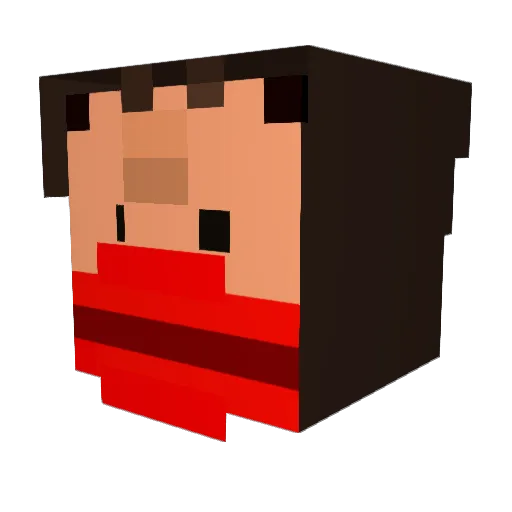 poihuj Minecraft avatar head, 3D render