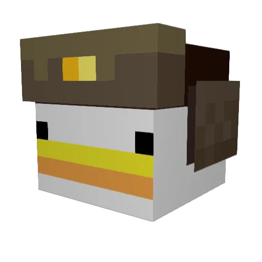 poilaaa Minecraft avatar head, 3D render
