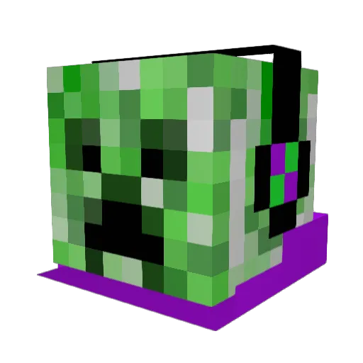poiplexcreeper24 Minecraft avatar head, 3D render