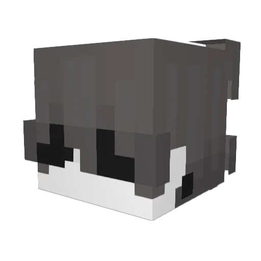 poiplink Minecraft avatar head, 3D render