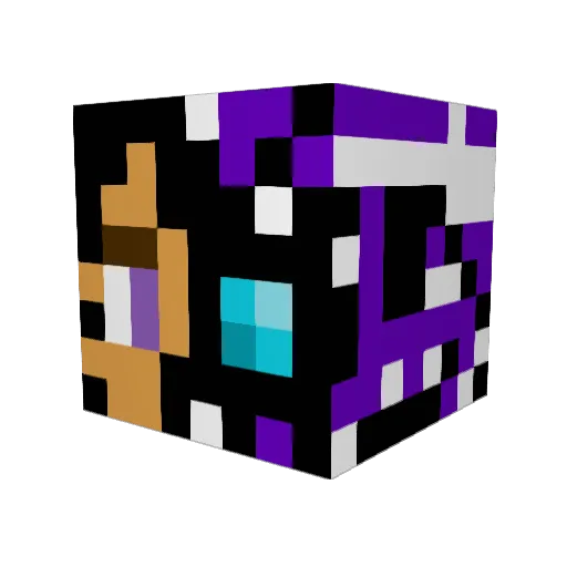 poiskai Minecraft avatar head, 3D render