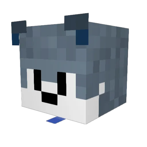 poison3026 Minecraft avatar head, 3D render