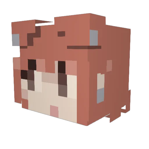 poison_ivys Minecraft avatar head, 3D render