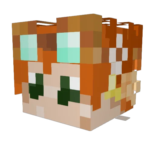 poison_mf Minecraft avatar head, 3D render