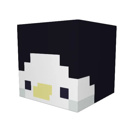 poisonaire Minecraft avatar head, 3D render