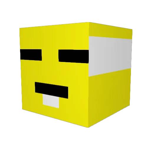 poisson8387 Minecraft avatar head, 3D render
