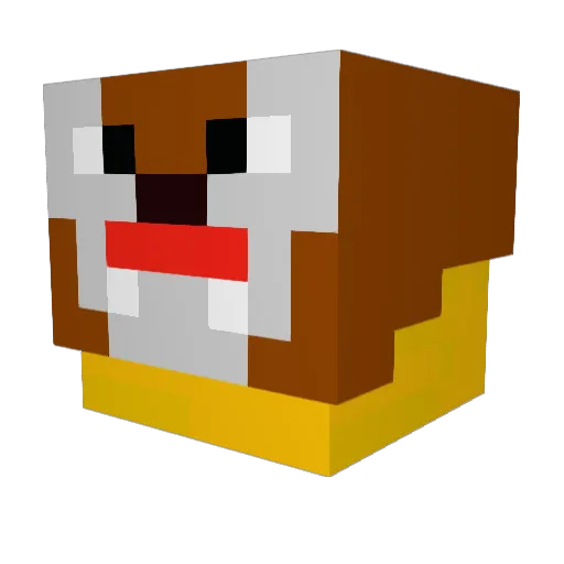 pojo242 Minecraft avatar head, 3D render