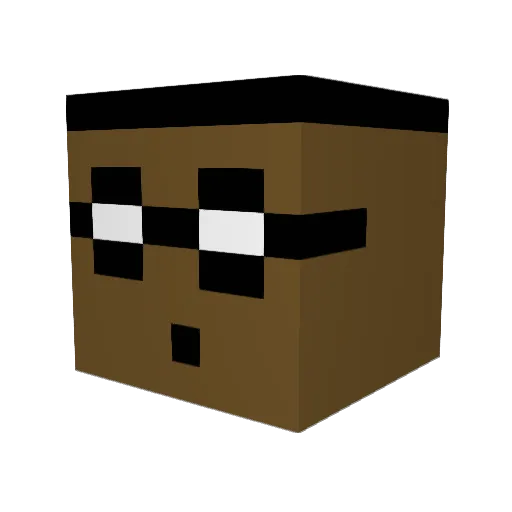 pokeclink Minecraft avatar head, 3D render