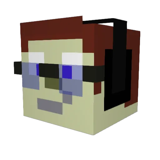 pokecop1234 Minecraft avatar head, 3D render