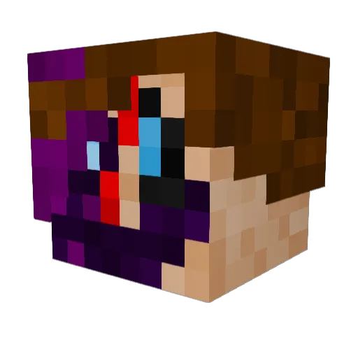 pokeewan Minecraft avatar head, 3D render