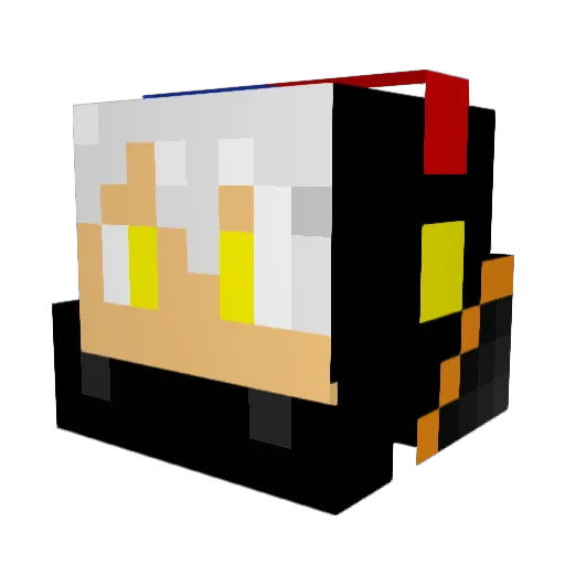 pokeg33k Minecraft avatar head, 3D render