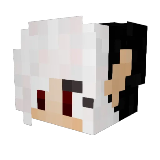 pokemoan Minecraft avatar head, 3D render