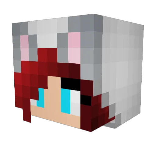 pokemon5678 Minecraft avatar head, 3D render