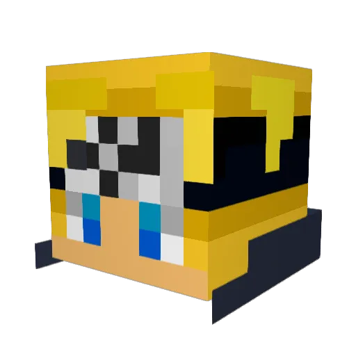 pokemonlover097 Minecraft avatar head, 3D render