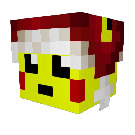 pokemonmasterarh Minecraft avatar head, 3D render
