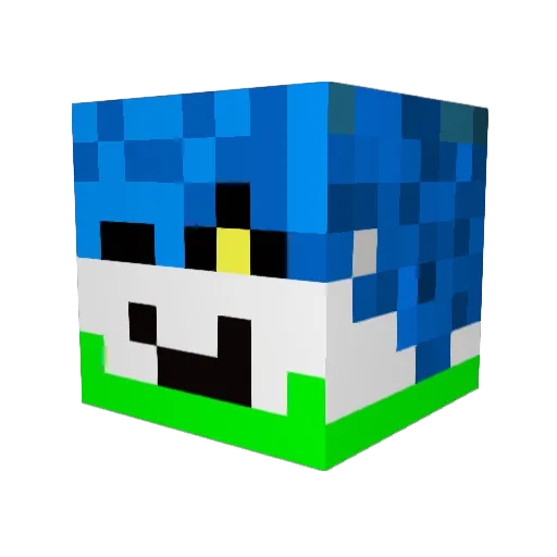 pokemonrfun Minecraft avatar head, 3D render