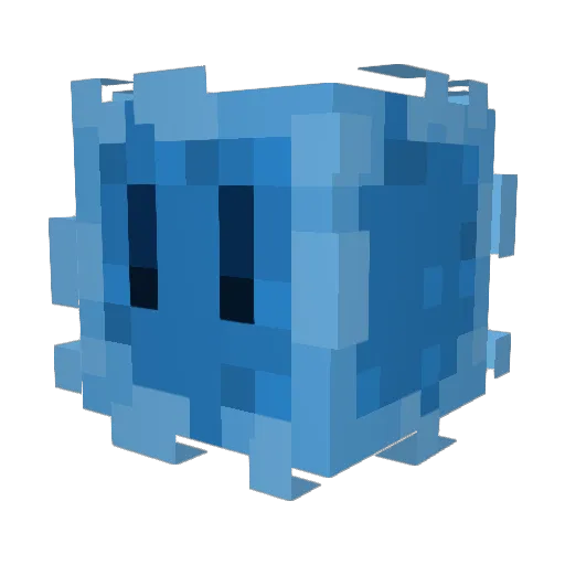 pokenapped Minecraft avatar head, 3D render