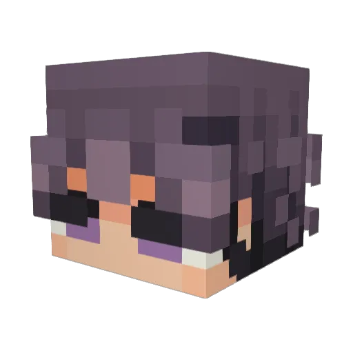 poker210 Minecraft avatar head, 3D render