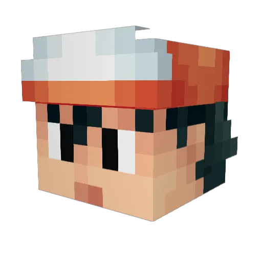 pokesarus13 Minecraft avatar head, 3D render