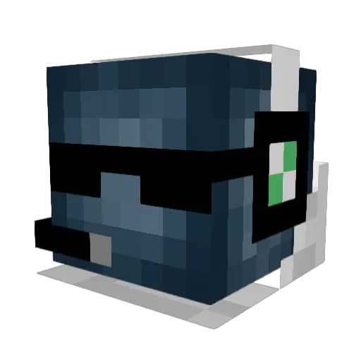 pokeslasher Minecraft avatar head, 3D render