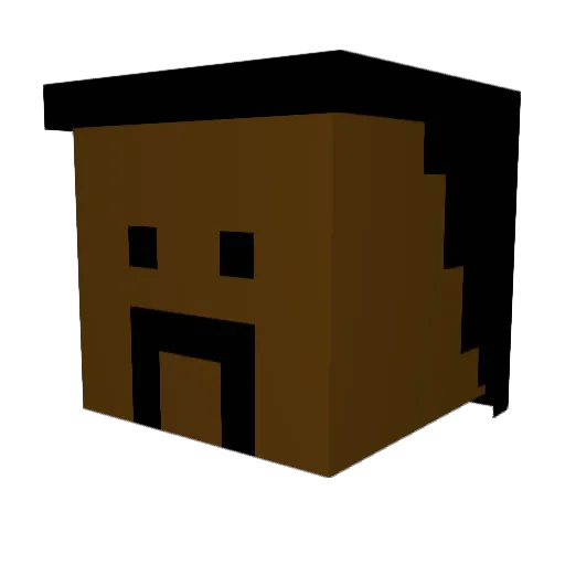 pokio16 Minecraft avatar head, 3D render