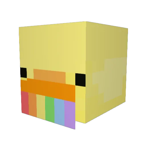 pokitoki Minecraft avatar head, 3D render