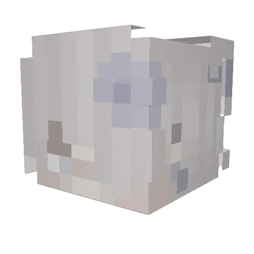 poko_bee Minecraft avatar head, 3D render