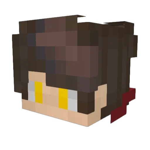 pokolamo Minecraft avatar head, 3D render