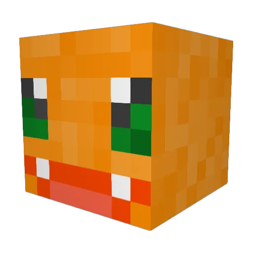 pokostark Minecraft avatar head, 3D render