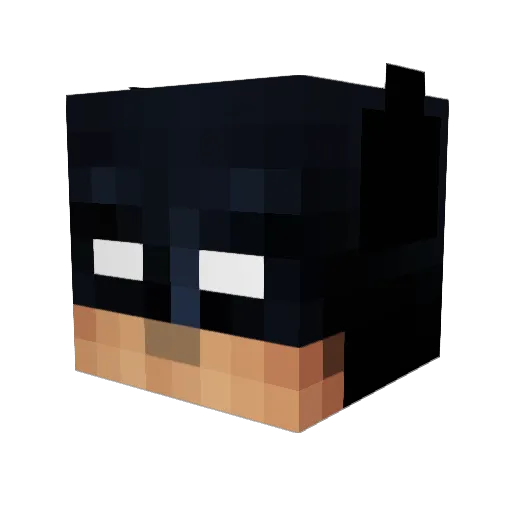 pokostick Minecraft avatar head, 3D render
